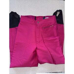 Schoeller Hot Neon Pink Ski Pants Stirrup Retro 80s/90s Size 10